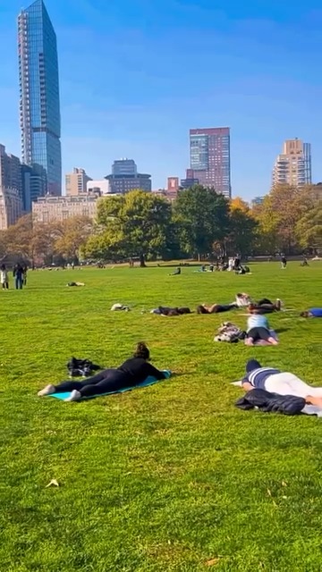 Central Park Yoga Class